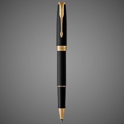 купить Ручка роллер Parker Sonnet Matte Black GT, стержень: F, цвет чернил: black, в подарочной упаковке, Лаки и смолы: лак, латунь, нержавеющая сталь, палладий, 2026 г.