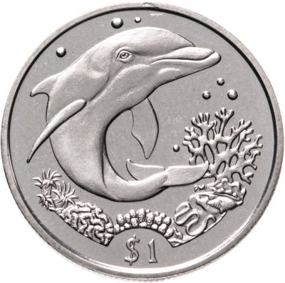 купить Британские Виргинские острова 1 доллар (dollar) 2004 "Дельфин"