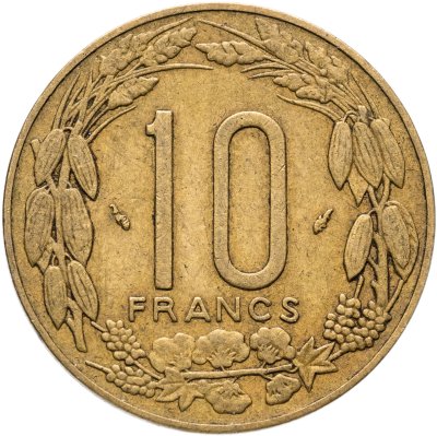 купить Центральная Африка (BEAC) 10 франков (francs) 1978