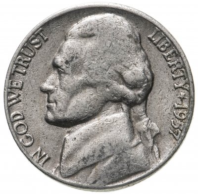 купить США 5 центов (cents) 1957 без отметки монетного двора - Филадельфия