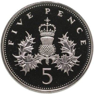 купить Великобритания 5 пенсов (pence) 1989