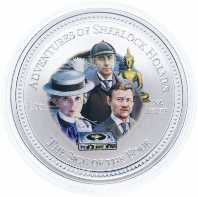 купить Острова Кука 2 доллара 2007 "Приключения Шерлока Холмса"