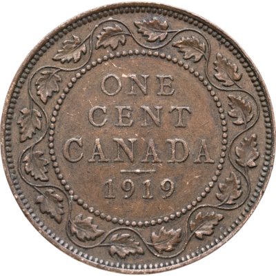 купить Канада 1 цент (cent) 1919