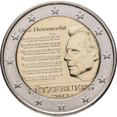 купить Люксембург 2 euro (евро) 2013 Национальный Гимн