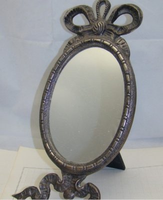 купить Зеркало настольное, мельхиор, литье, 1900-1940 гг.