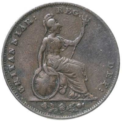 купить Великобритания 1 фартинг 1853
