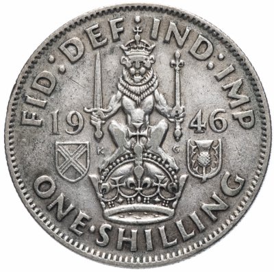 купить Великобритания 1 шиллинг (shilling) 1946 Шотландский шиллинг - лев, сидящий на короне