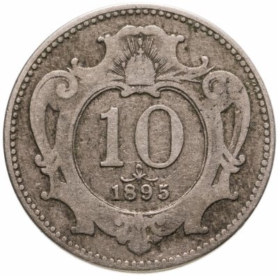 купить Австрия 10 геллеров (heller) 1895