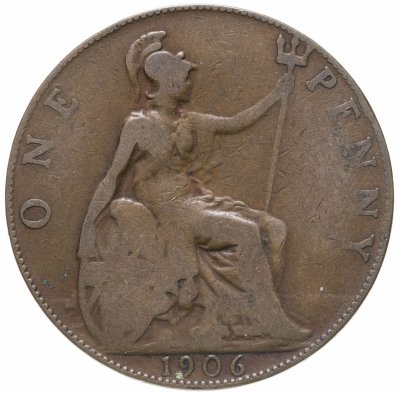 купить Великобритания 1 пенни (penny) 1906
