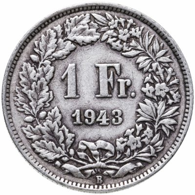 купить Швейцария 1 франк (franc) 1943