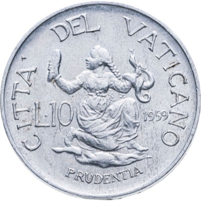 купить Ватикан 10 лир (lire) 1959