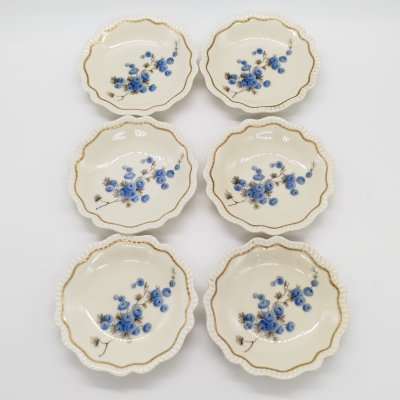 купить Набор розеток на 6 персон с декором "Mimose" ("Мимоза"), фарфор, деколь, золочение, Sorau Carstens Porzellan, Германия, 1925-1945 гг.