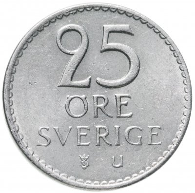 купить Швеция 25 эре 1964