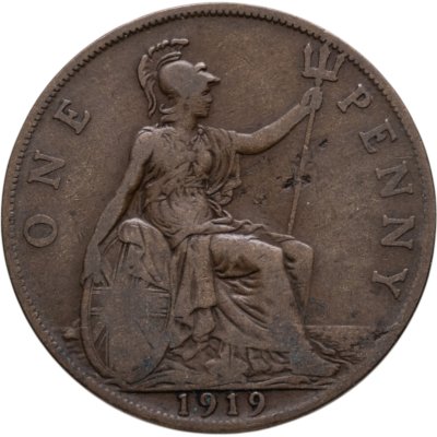 купить Великобритания 1 пенни (penny) 1919