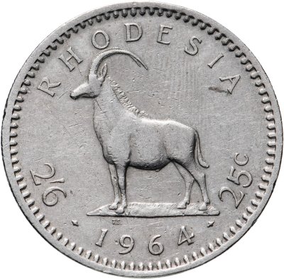 купить Родезия 2 1/2 шиллинга - 25 центов 1964