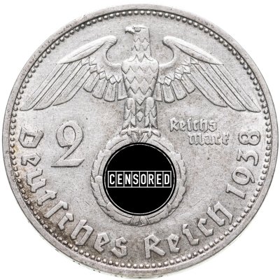 купить Германия - Третий рейх 2 рейхсмарки 1938 "D"