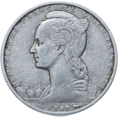 купить Французское Сомали 5 франков (francs) 1948