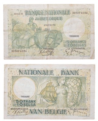 купить Бельгия 50 франков 1938