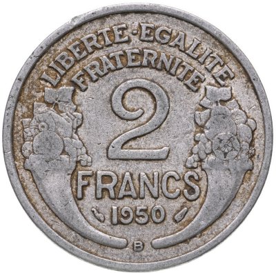 купить Франция 2 франка (francs) 1950