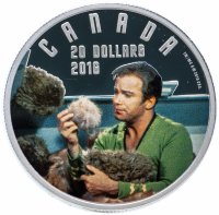 Купить Канада 20 долларов 2016 "Star Trek Проблема с трибблами", в футляре с сертификатом