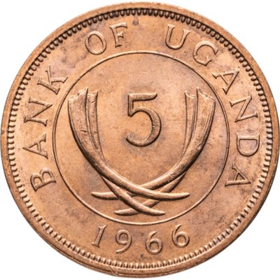 купить Уганда 5 центов (cents) 1966