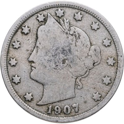 купить США 5 центов (cents) 1907 Liberty Nickel