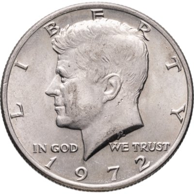 купить США 50 центов (1/2 доллара, half dollar) 1972 "Kennedy Half Dollar (Кеннеди)" Без обозначения монетного двора