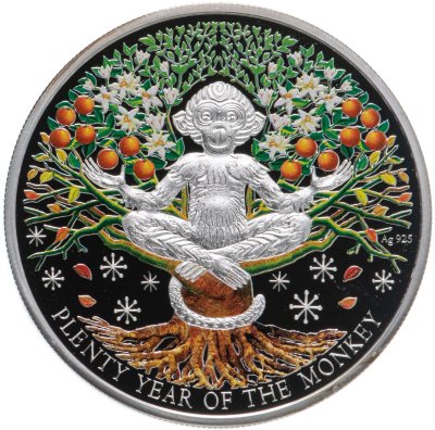 купить Ниуэ 1 доллар 2016 Proof "Лунный календарь - Год обезьяны" в футляре