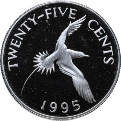 купить Бермудские острова 25 центов (cents) 1995 Proof