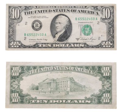 купить США 10 долларов 1981A B - Нью Йорк