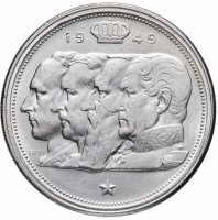 Купить Бельгия 100 франков (francs) 1949 "Надпись на голландском - 'BELGIE'"