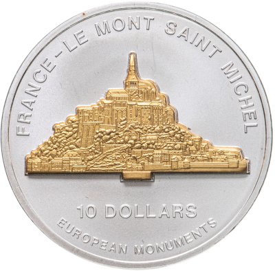 купить Науру 10 долларов 2006 "Европейские памятники - Мон-Сен-Мишель"