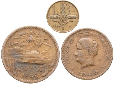 купить Мексика набор монет 1946-1956 (3 штуки)