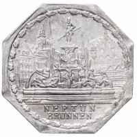 купить Германия (Нюрнберг) нотгельд 20 пфеннигов 1921 "Фонтан Нептуна" трамвайный жетон