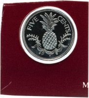 Купить Багамы 5 центов (cents) 1980
