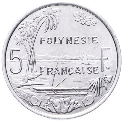 купить Французская Полинезия 5 франков (francs) 1992