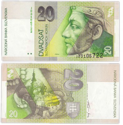 купить Словакия 20 крон 1997 (Pick 20с)