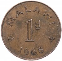 купить Малави 1 пенни 1968
