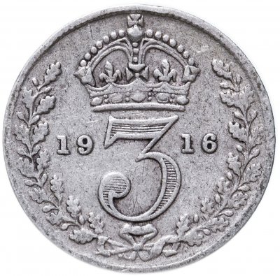 купить Великобритания 3 пенса (pence) 1916