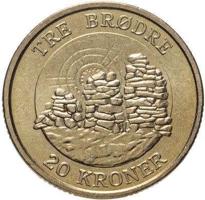 купить Дания 20 крон (kroner) 2006 Три брата, западное побережье Гренландии