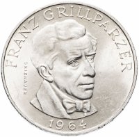 купить Австрия 25 шиллингов (shillings) 1964 "Франц Грильпарцер"