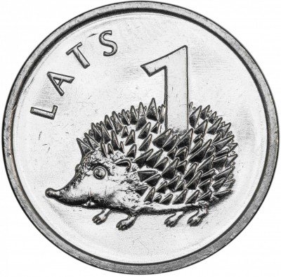 купить Латвия 1 лат 2012 "Ёжик"