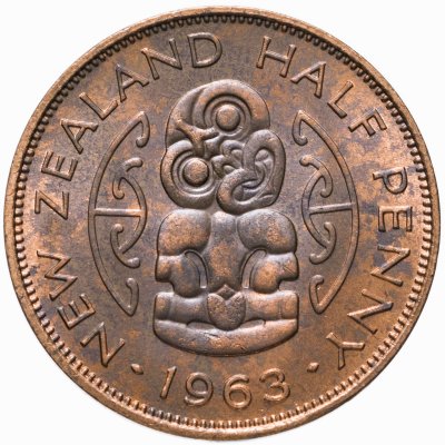 купить Новая Зеландия 1/2 пенни (penny) 1963