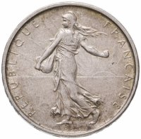 Купить Франция 5 франков (francs) 1962