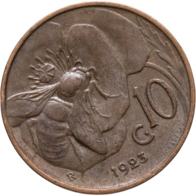 купить Италия 10 чентезимо (centesimi) 1923-1925