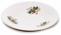 купить Набор из двух тарелок для закусок фаянс, золочение, Конаковский фаянсовый завод им. Калинина (ЗИК), Россия, 1991-2012 гг.