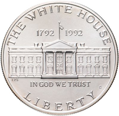 купить США 1 доллар (dollar) 1992 "200 лет Белому Дому"