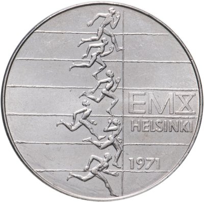 купить Финляндия 10 марок (markkaa) 1971 X Чемпионат Европы по легкой атлетике