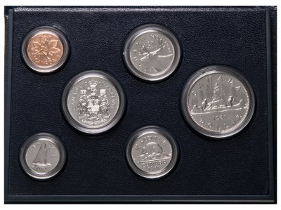 купить Канада набор из 6 монет 1981 в футляре