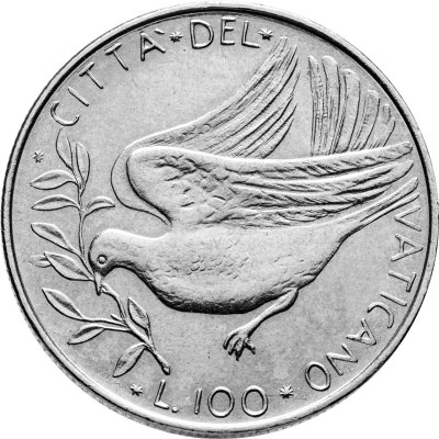 купить Ватикан 100 лир (lire) 1975